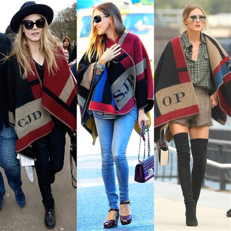 burberry monogram poncho ebay|how to wear Burberry poncho.